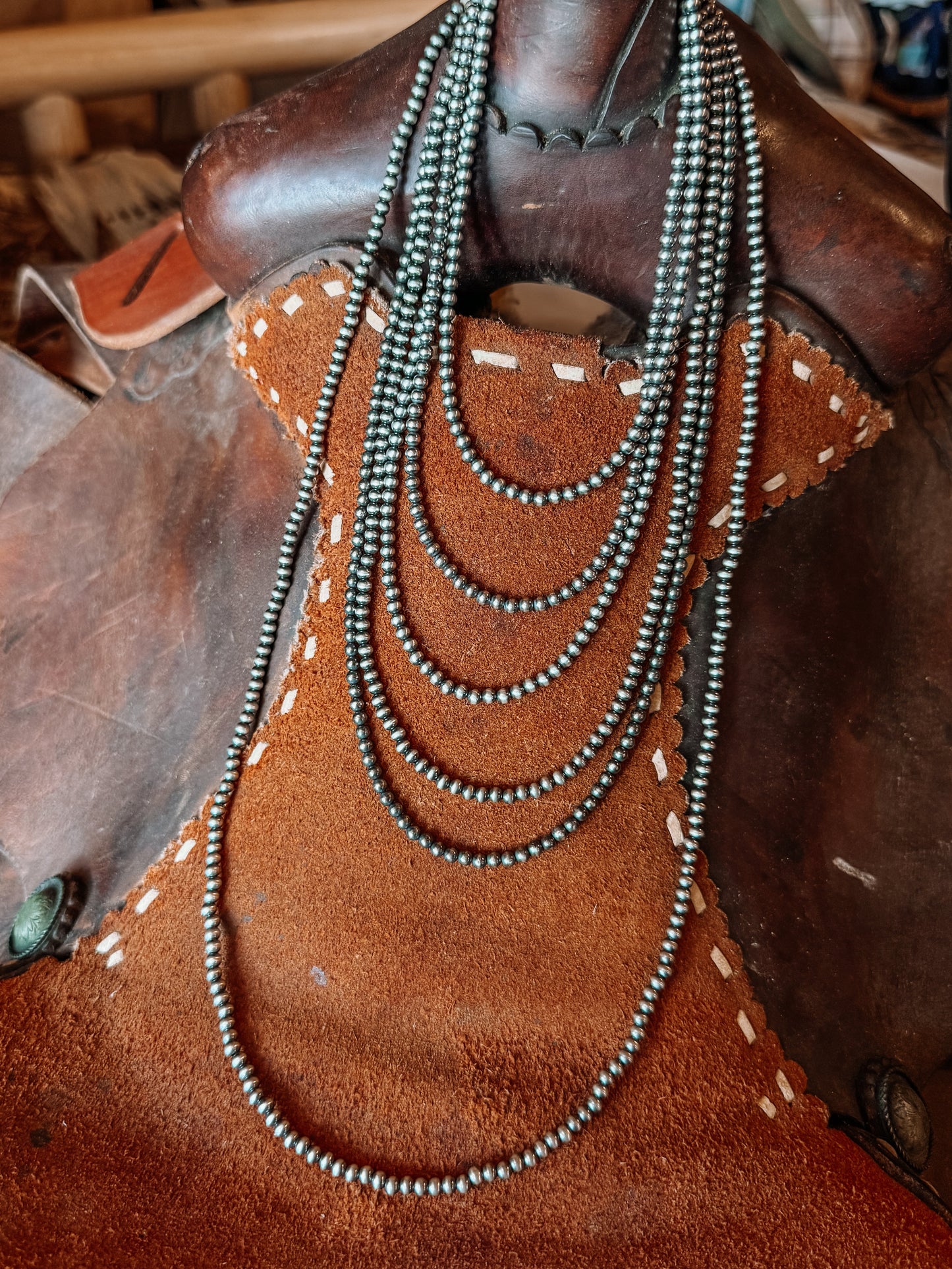 4mm Sterling Silver Pearl Necklace 14"-60" - 2