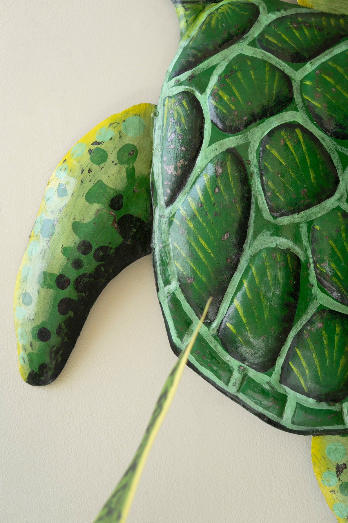 Rustic Recycled Metal Sea Turtle Wall Decor