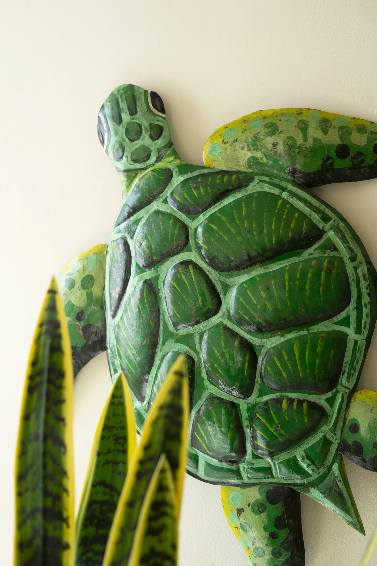 Rustic Recycled Metal Sea Turtle Wall Decor