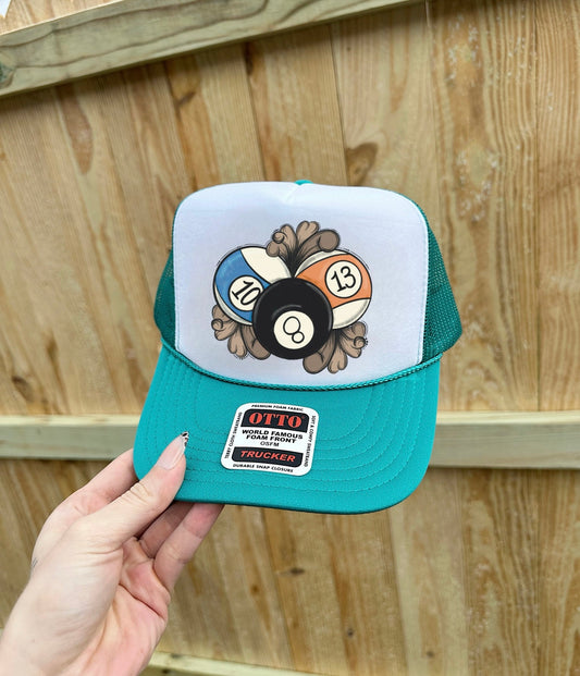 Edgy 8 Ball Trucker Hat (Multiple Color Options)