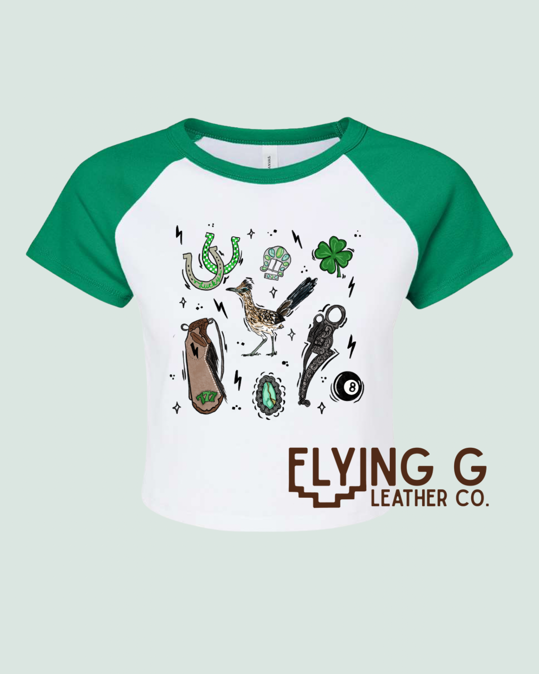 Lucky Collage Baby Tee