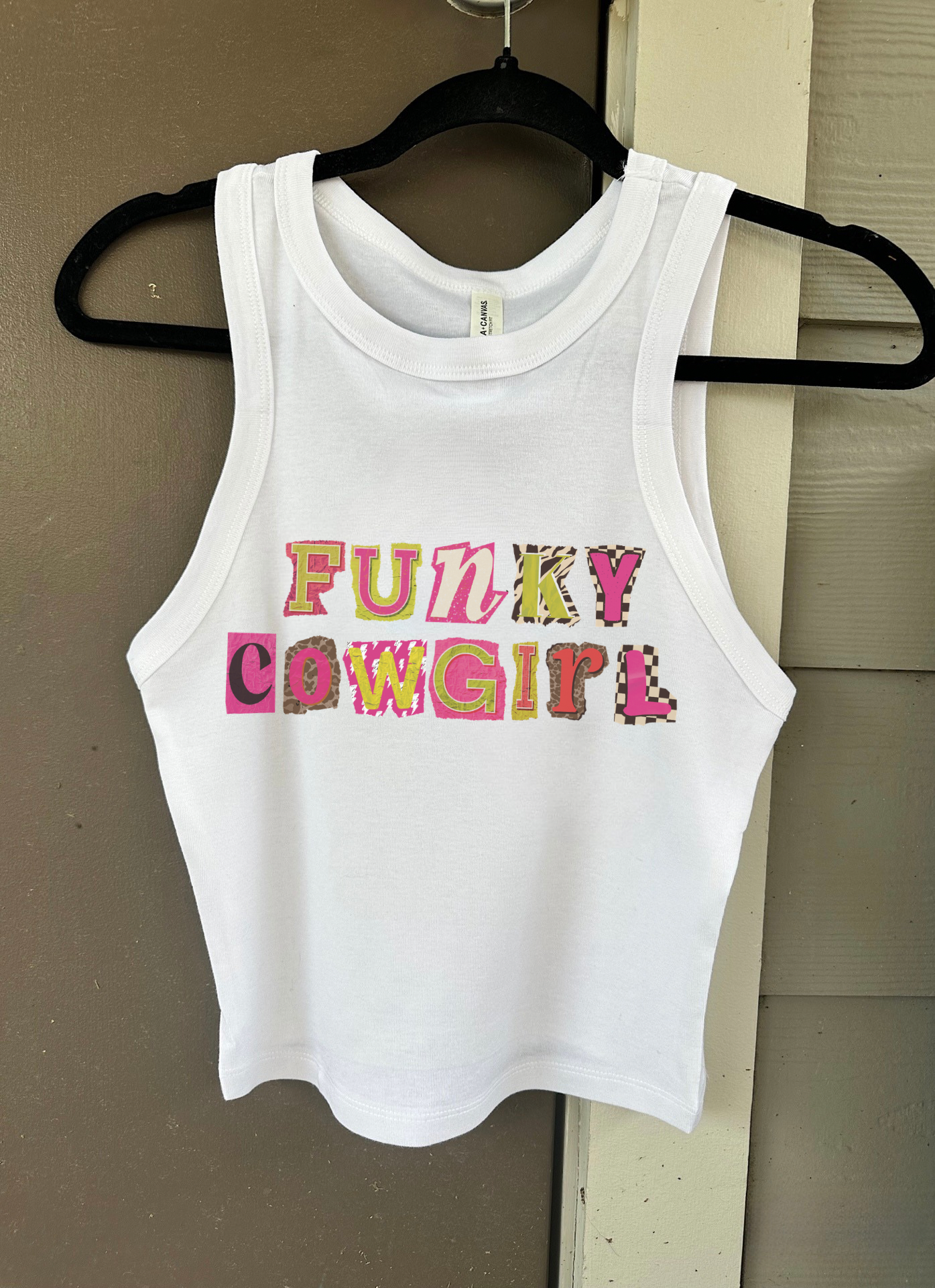 Funky Cowgirl Cropped Tank