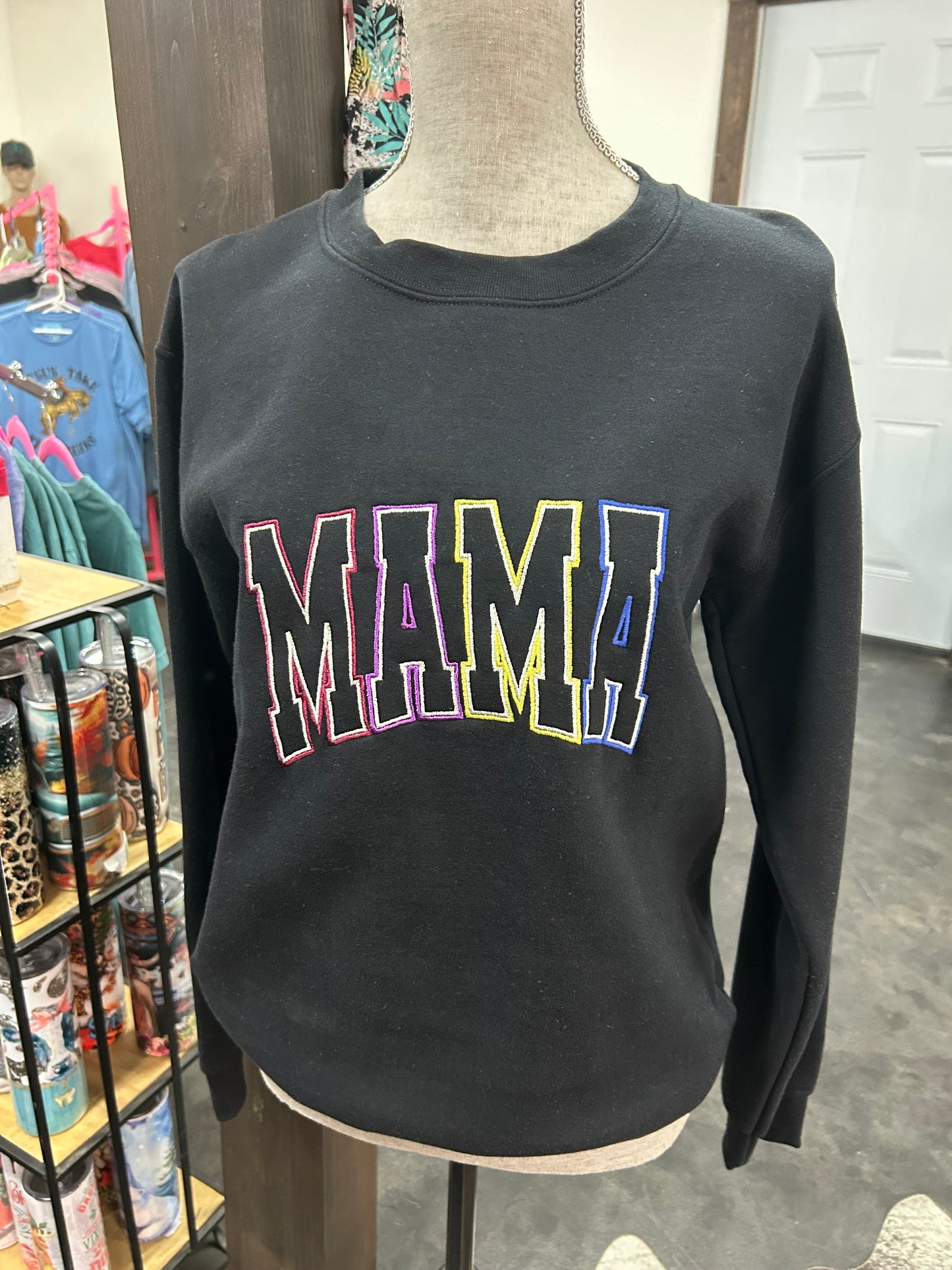 MAMA Embroidered Pullover