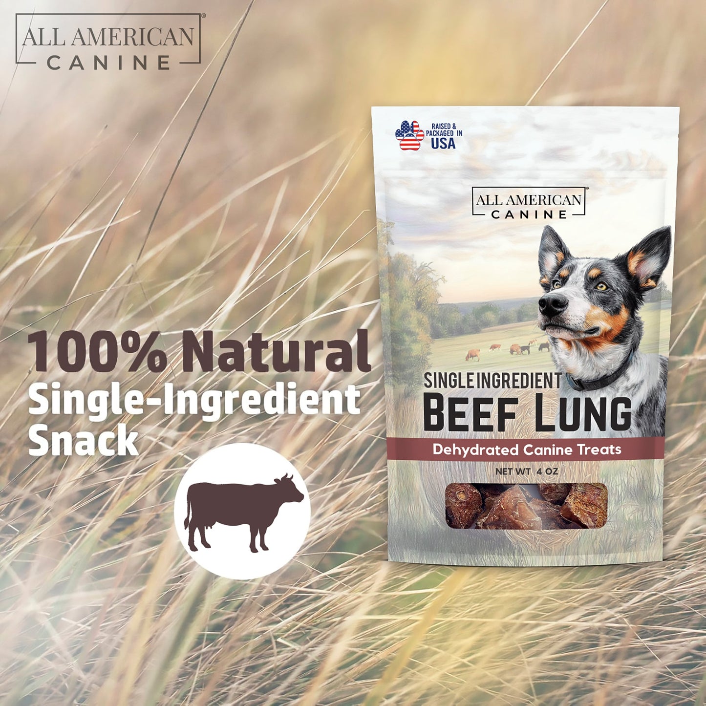 Dehydrated Beef Lung - 3 oz