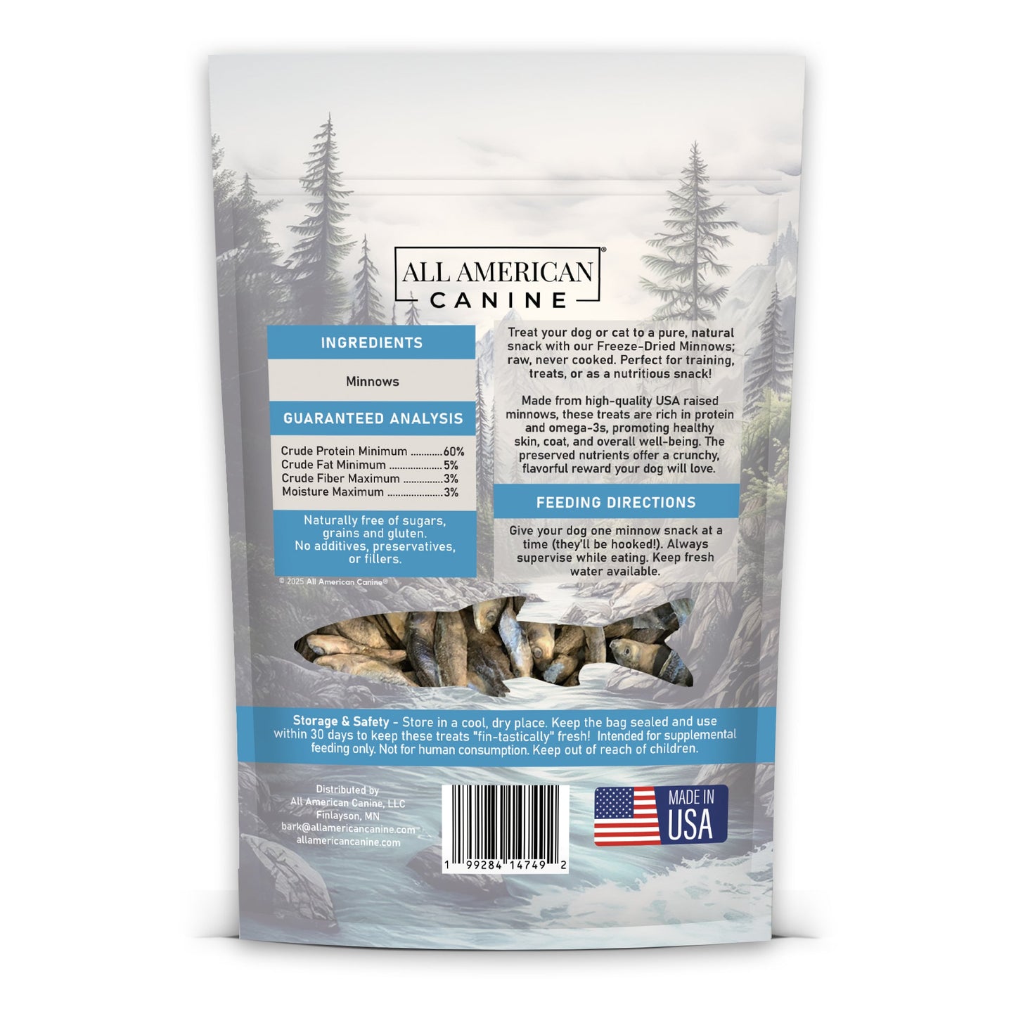 Freeze Dried Minnows - 1.25 oz