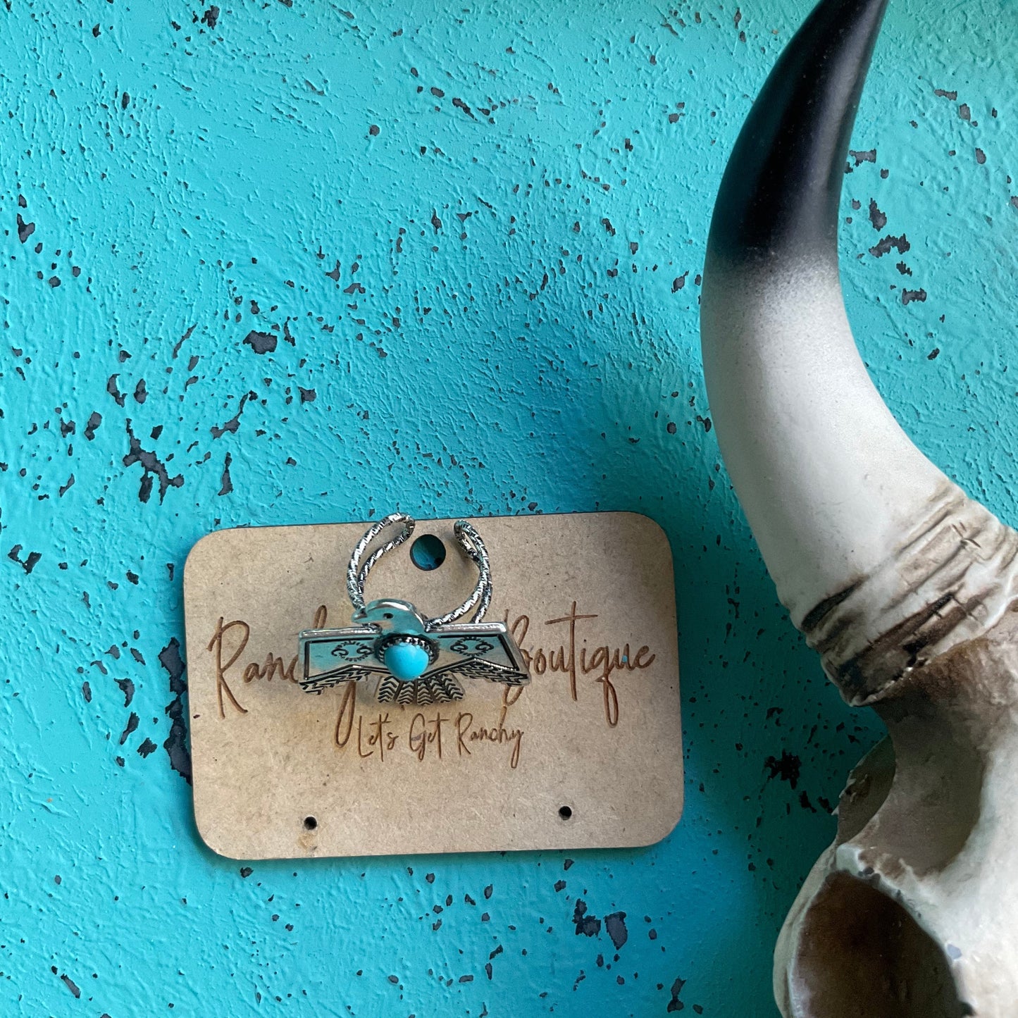 Thunderbird Stone Adjustable Ring