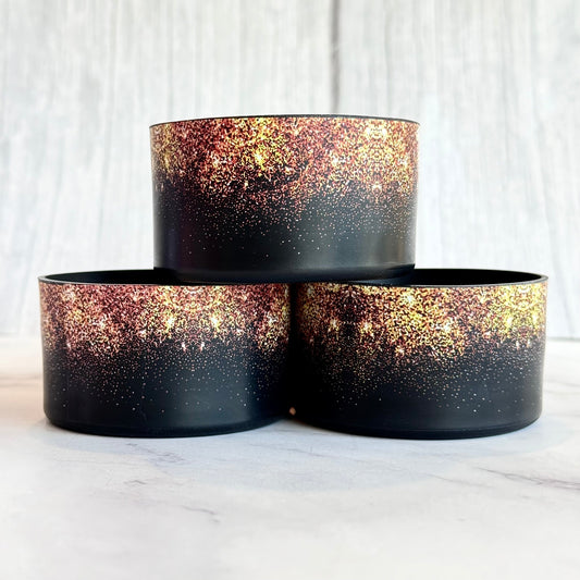 BLACK GOLD GLITTER Tumbler Boot -fits 20-40oz