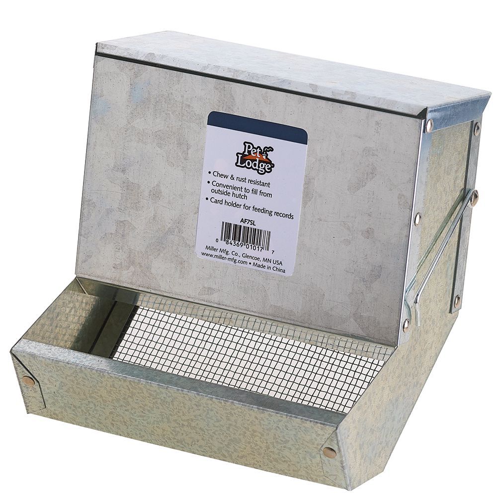 FEEDER SOLID BOTTOM 7" W/LID
