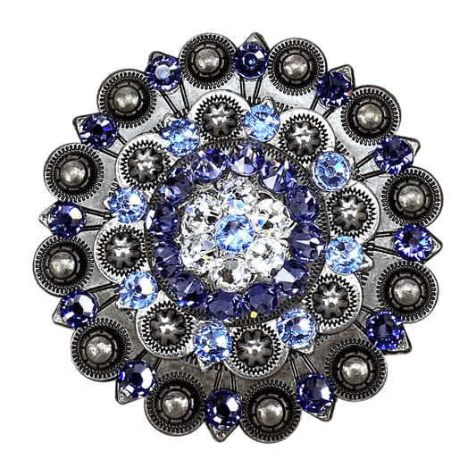 Light Sapphire Clear & Lilac Antique Silver Berry Jacket European Crystal