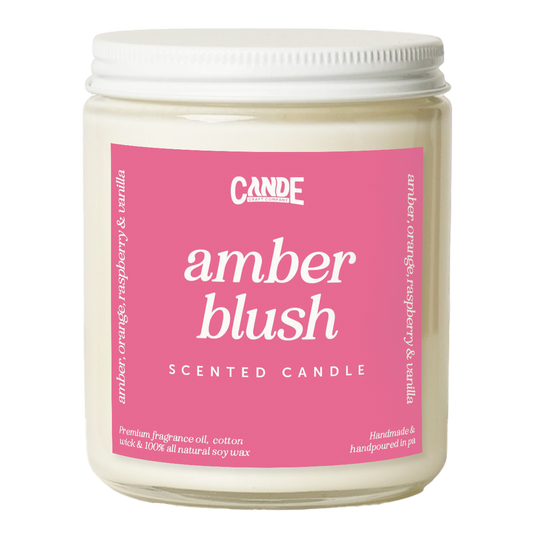 Amber Blush Scented Candle