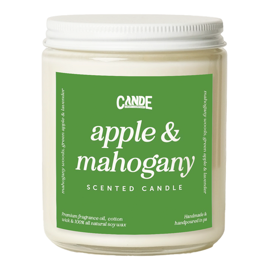 Apple + Mahogany Scented Candle