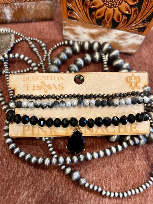 Black/ Grey Bracelet Stack