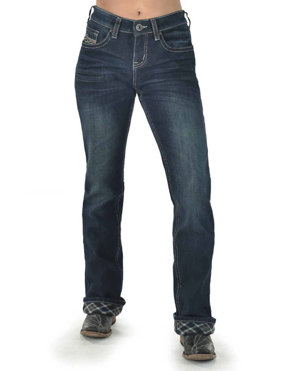 DFMI Dark Flannel Cowgirl Tuff Jeans