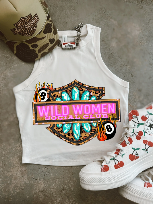 Wild Women Ribbed Racer Tank