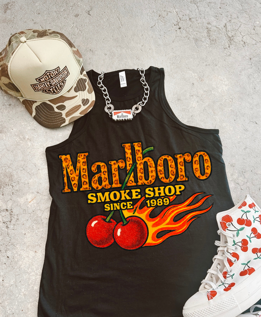 Smoke shop full length Racer Tank