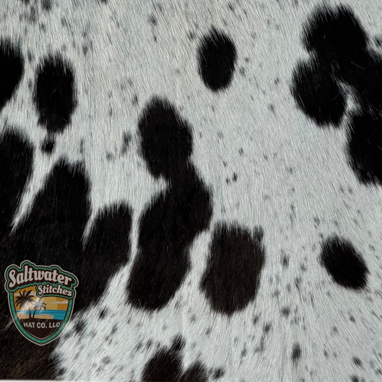 Black & White Cowhide Panel
