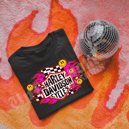 Checkered Smiley HD Tee