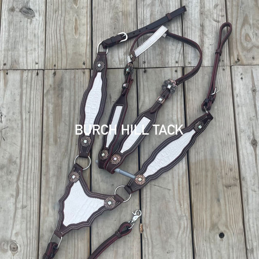 Made to Order Western Tack Set - White, Gladiator (BHT030)