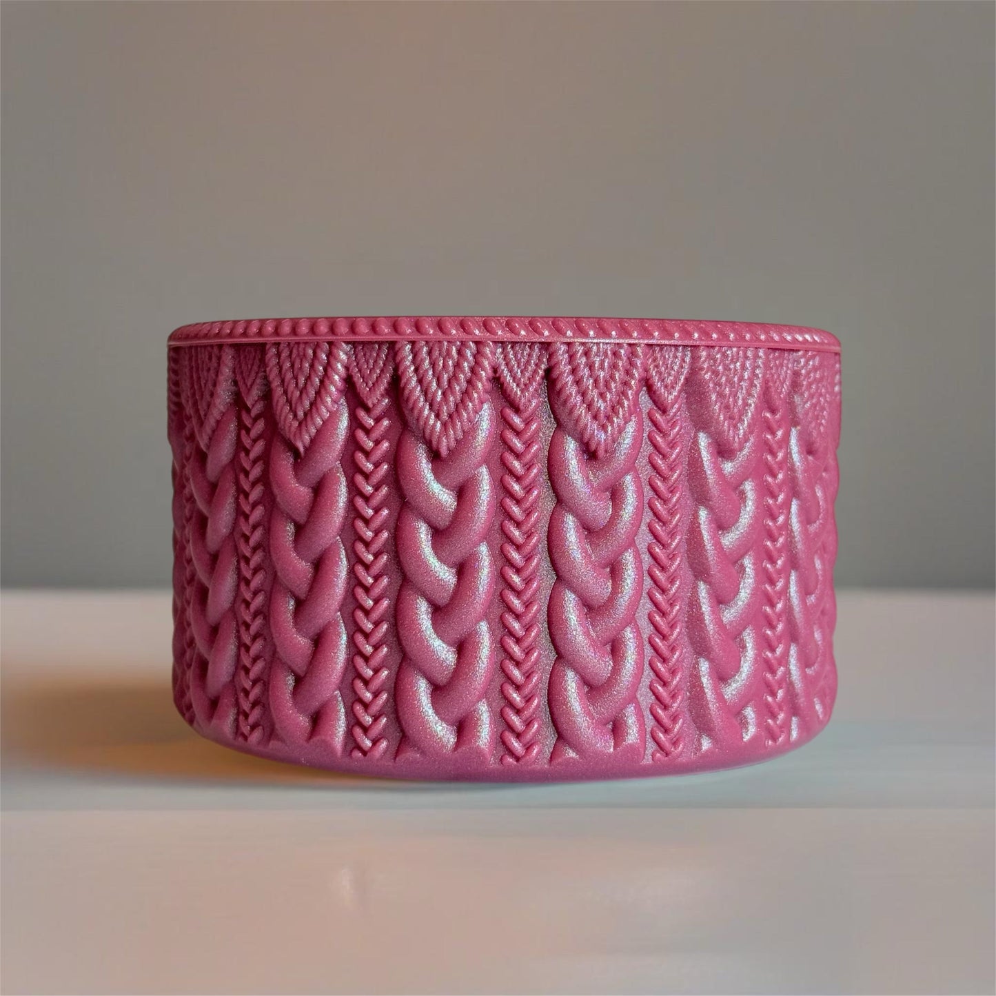 Deep Mauve Shimmer MACRAME Tumbler Boot
