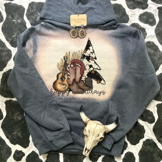 Happy Hawlidays Western Hoodie