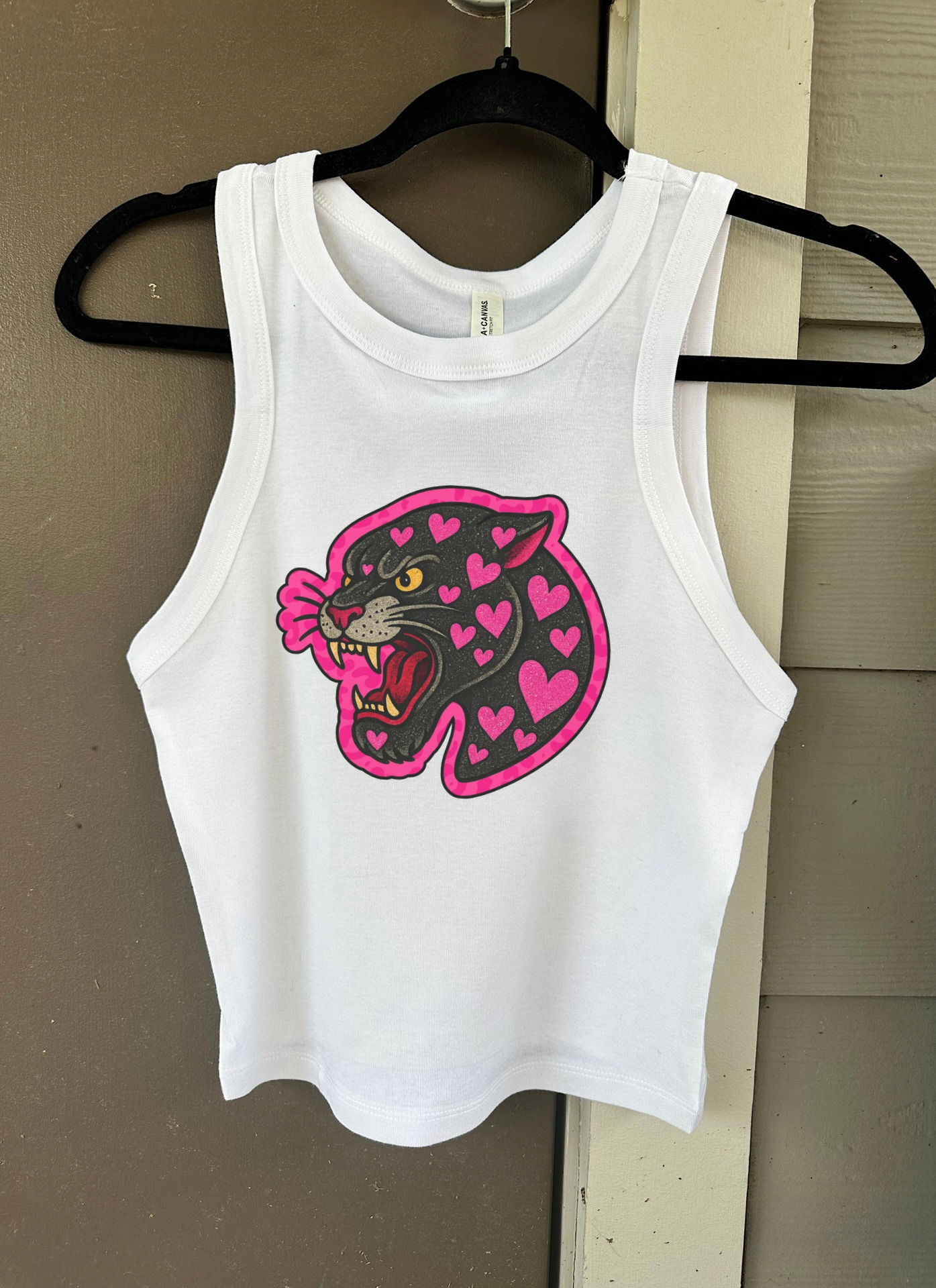 Tattoo Panther Cropped Tank
