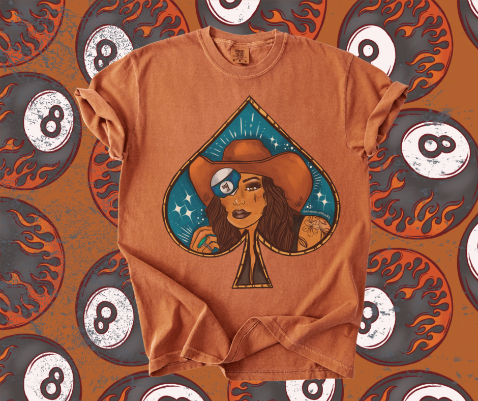 Brunette Spade Bombshell tee