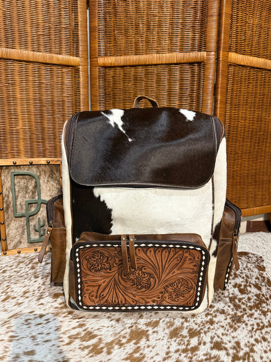 Evangeline Cowhide Backpack #52