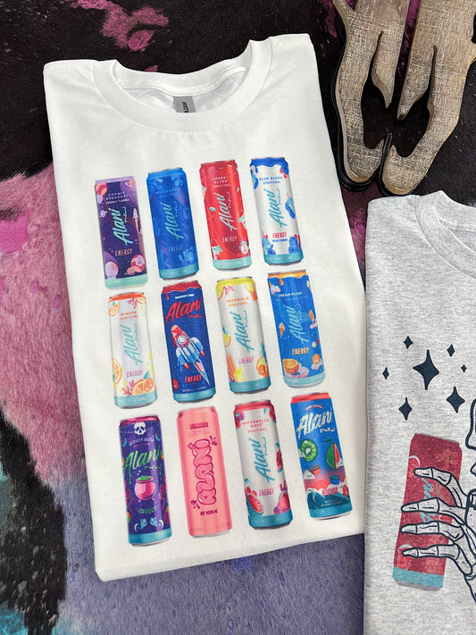 Energy Drink Collage TEE or CREWNECK