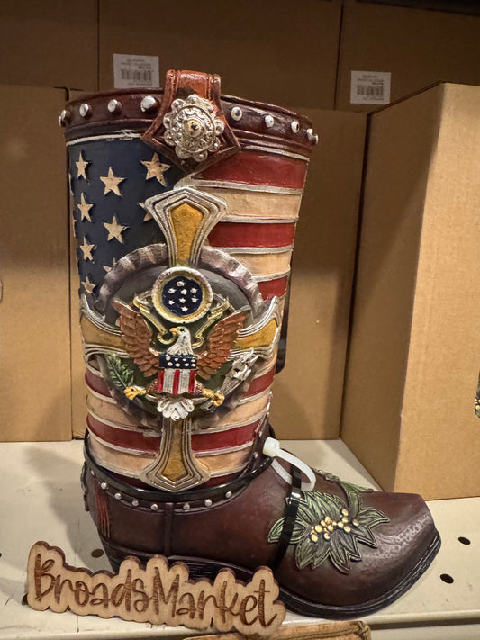 RA7359 US Eagle Boot Vase