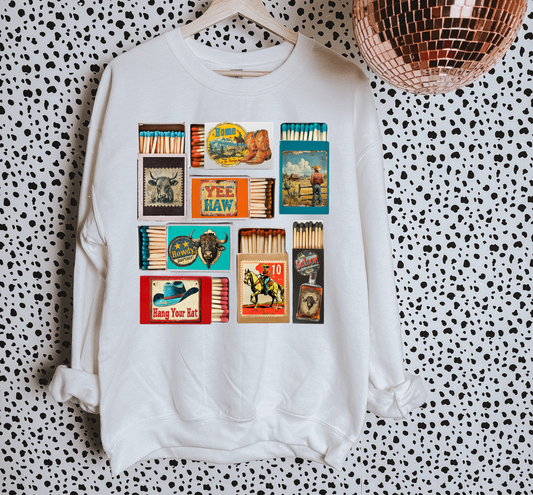 Western Matchbox TEE or CREWNECK