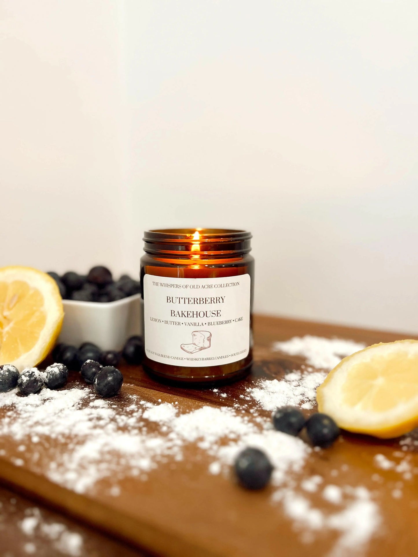 Butterberry Bakehouse 9oz Spring Candle – Blueberry Crumble & Lemon Pound Cake Scent