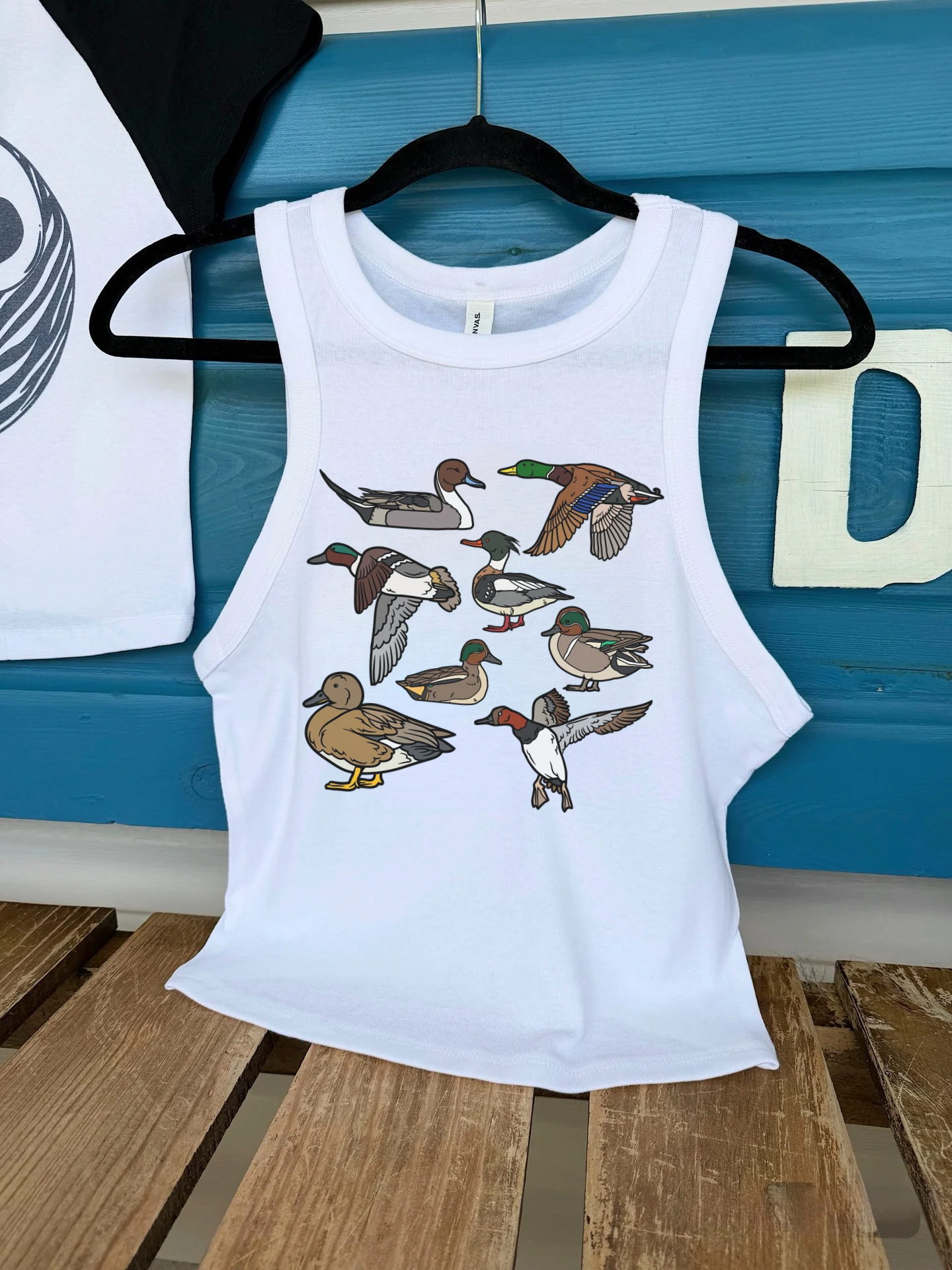 Duck Collage Cropped Tank