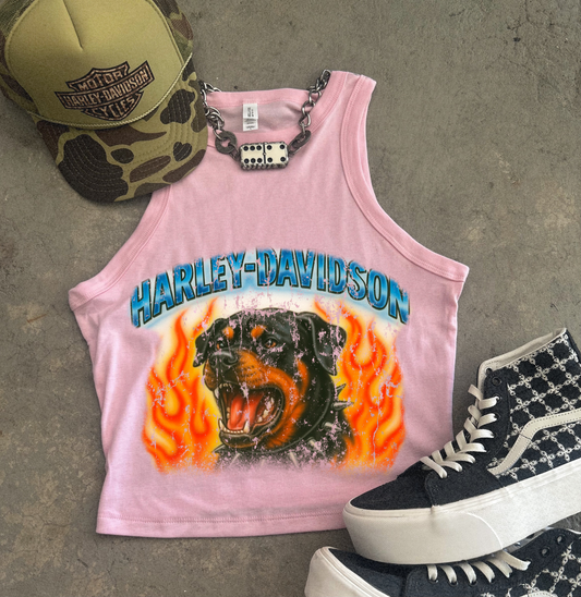 Rottweiler Ribbed Racer Tank