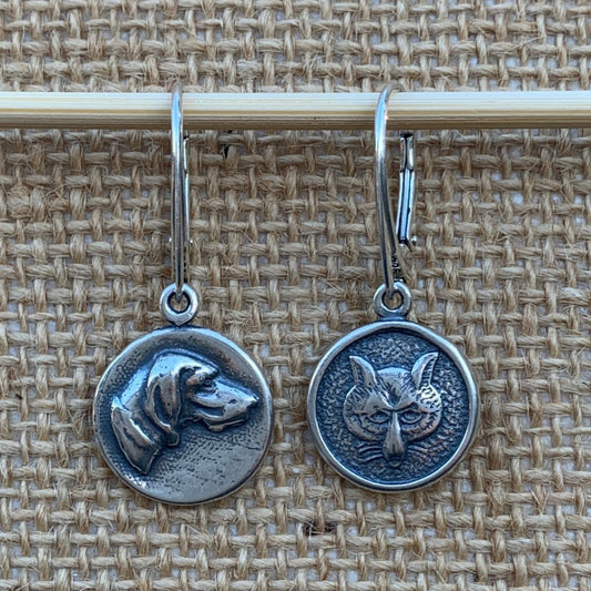 Fox & Hound Drop Earrings