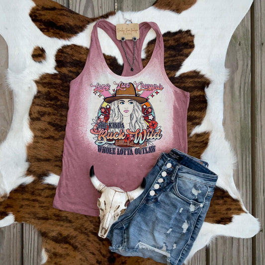 Long Live Cowgirls Outlaw Racerback Tank
