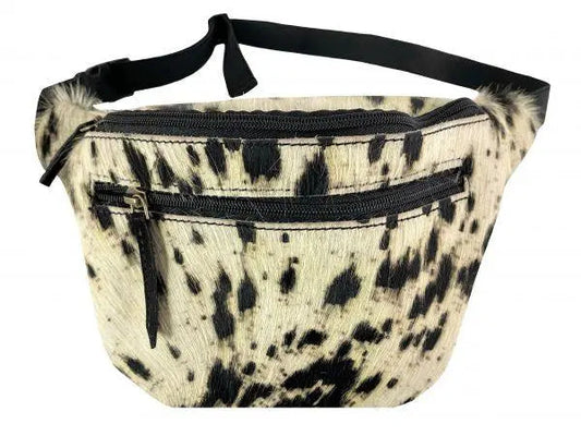 Hip Pack (Fanny Pack) Bag with Hair on Cowhide design