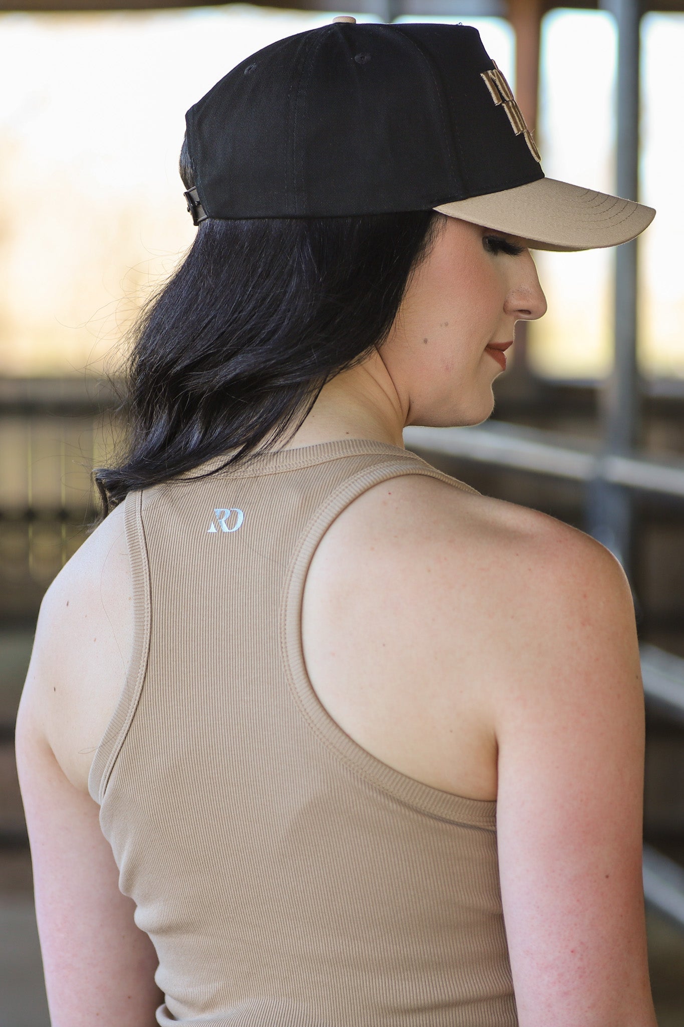 RIBBED ALL-IN-ONE TANK | BUCKSKIN