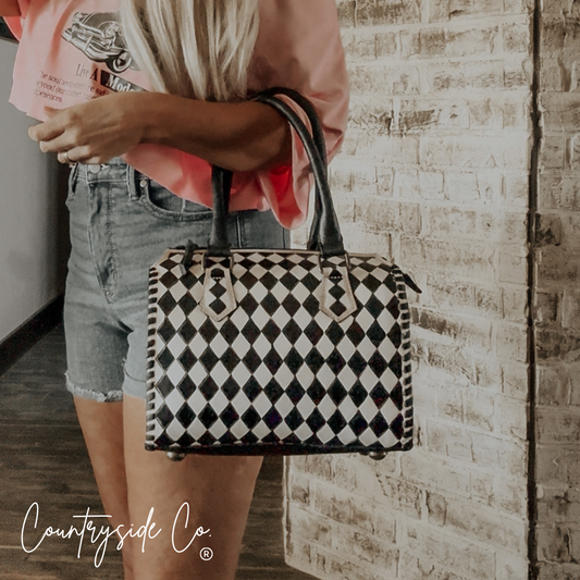 Bailey Checkered Speedy Bag