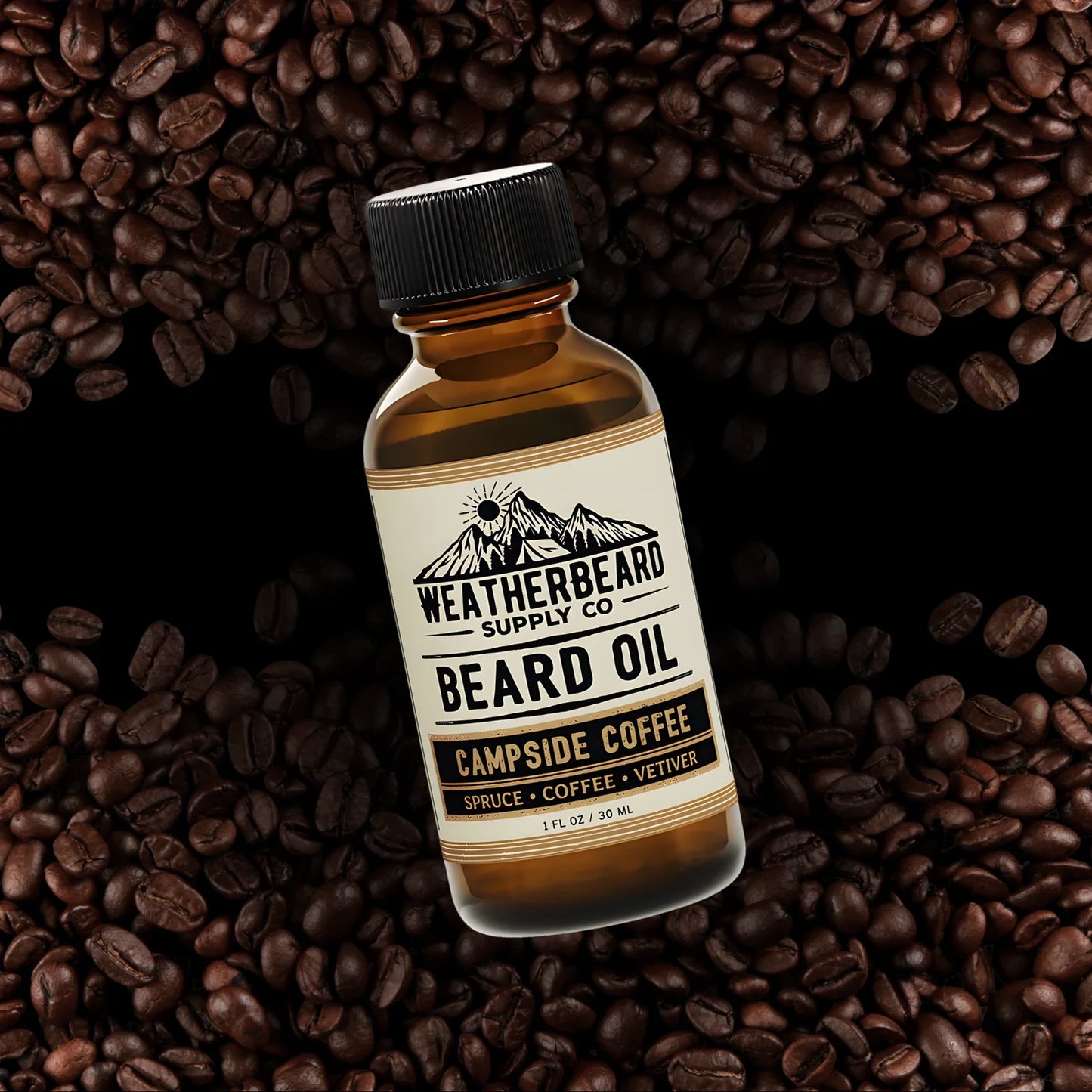 Campside Coffee Beard Oil - Spruce, Coffee, Vetiver