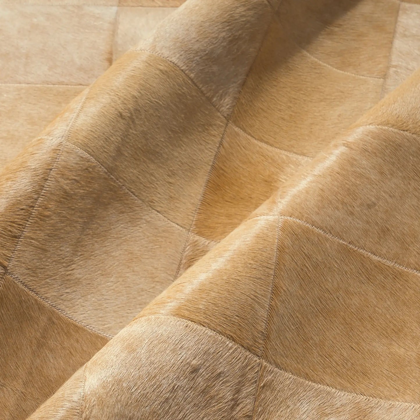 Rhodes Champagne Cowhide Area Rug