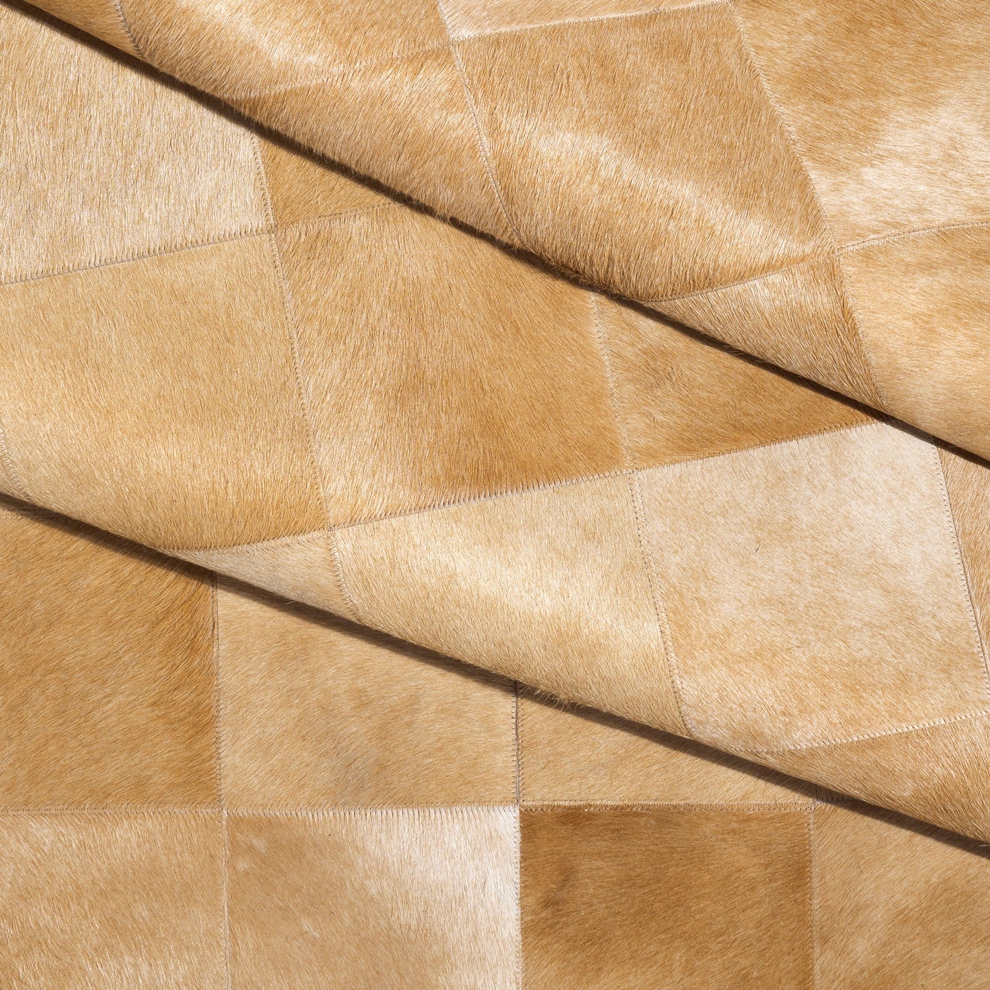 Rhodes Champagne Cowhide Area Rug