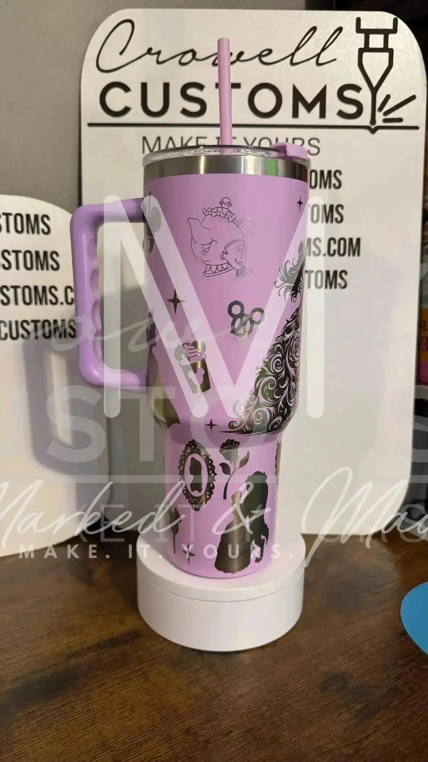 Belle! Beauty and the Beast Theme Engraved Tumbler | Genuine Stanley  (V1)