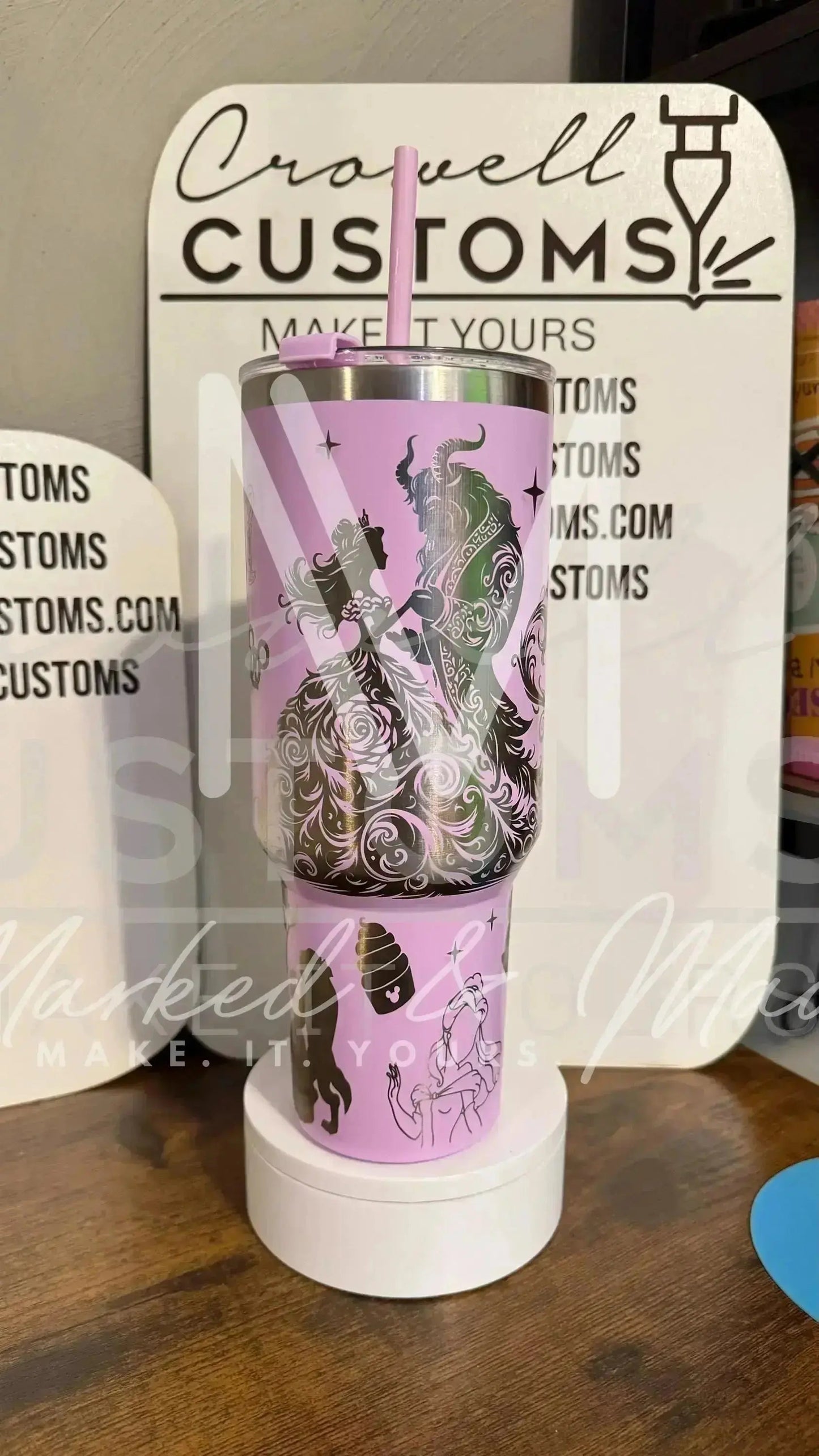 Belle! Beauty and the Beast Theme Engraved Tumbler  (V1) | 40oz