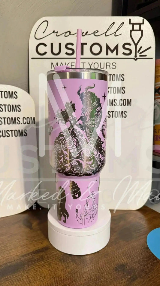 Belle! Beauty and the Beast Theme Engraved Tumbler  (V1) | 40oz