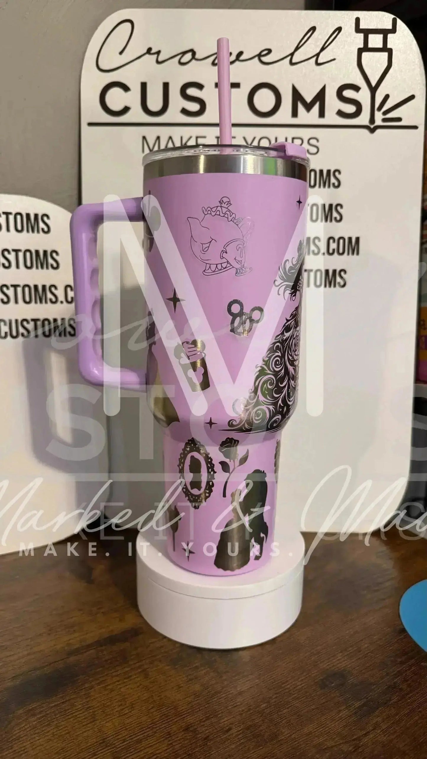 Belle! Beauty and the Beast Theme Engraved Tumbler  (V1) | 40oz