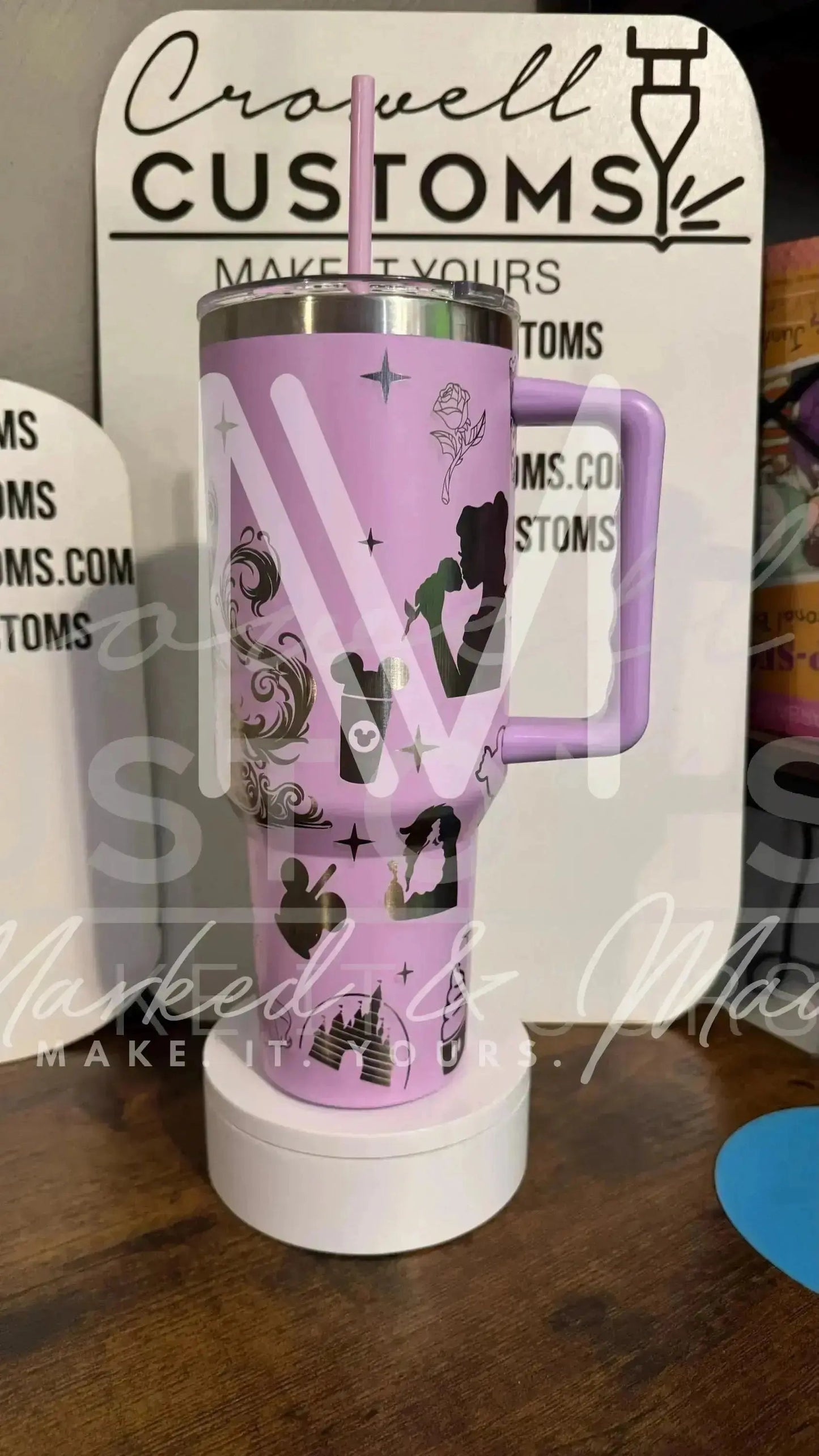 Belle! Beauty and the Beast Theme Engraved Tumbler  (V1) | 40oz