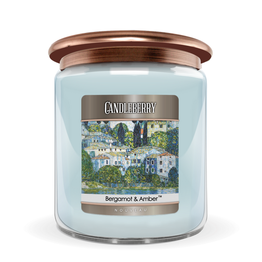 NOUVEAU™ - Bergamot & Amber™, 3 - Wick, Candy Jar Candle (Collective)