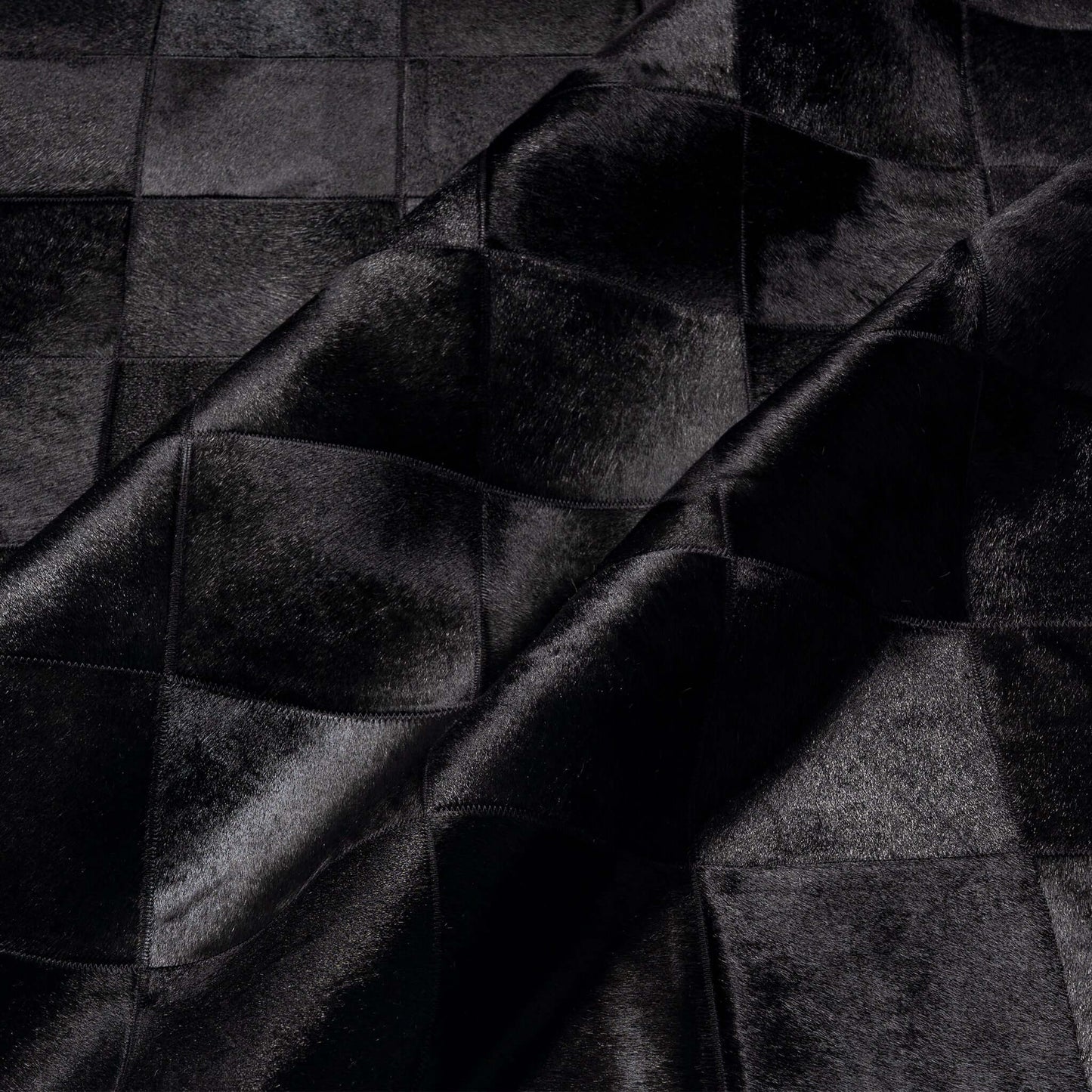 Rhodes Black Cowhide Rug