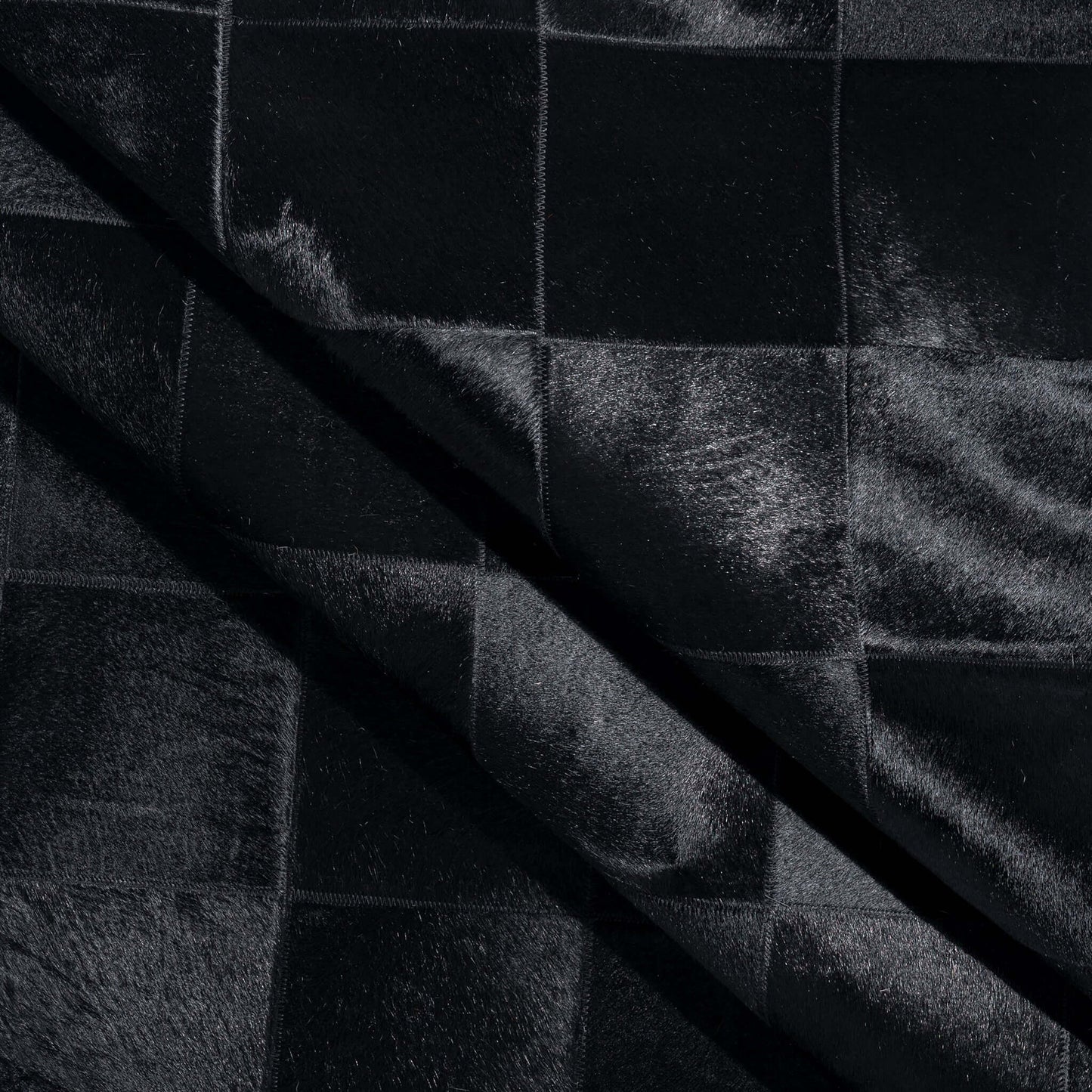 Rhodes Black Cowhide Rug