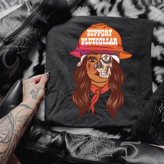 Support Bluecollar CC Graphic Tee
